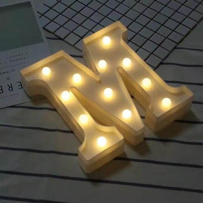 Jual Lampu Abjad Keren Huruf M Jakarta Barat Toko Kue23 Tokopedia