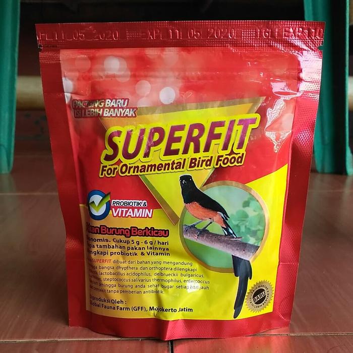 Superfit Red Pakan Burung Kicau Pet Food Bird Vitamin Shopee Indonesia