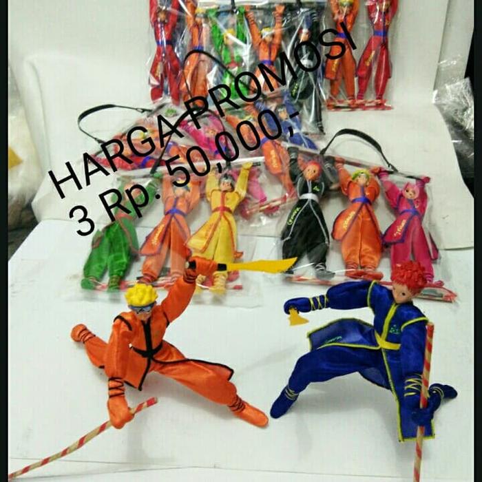 Gambar BONEKA LIPAT TEKUK NARUTO NINJA MAINAN ANAK HARGA PROMO PAKET 3 dari Lampion Nusantara undefined Tokopedia