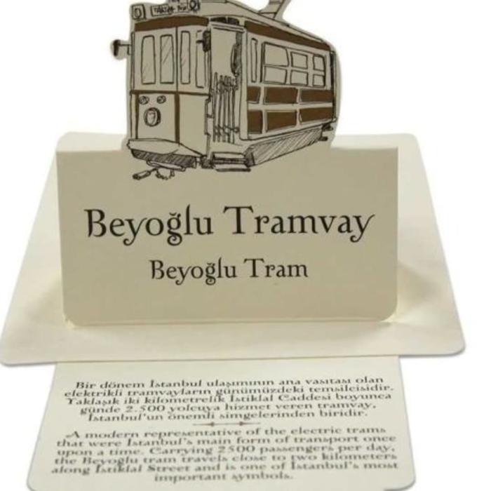 Gambar Kartu Pos Pop Up Istanbul - Beyoglu Tram dari hilalmarket_NEW undefined Tokopedia