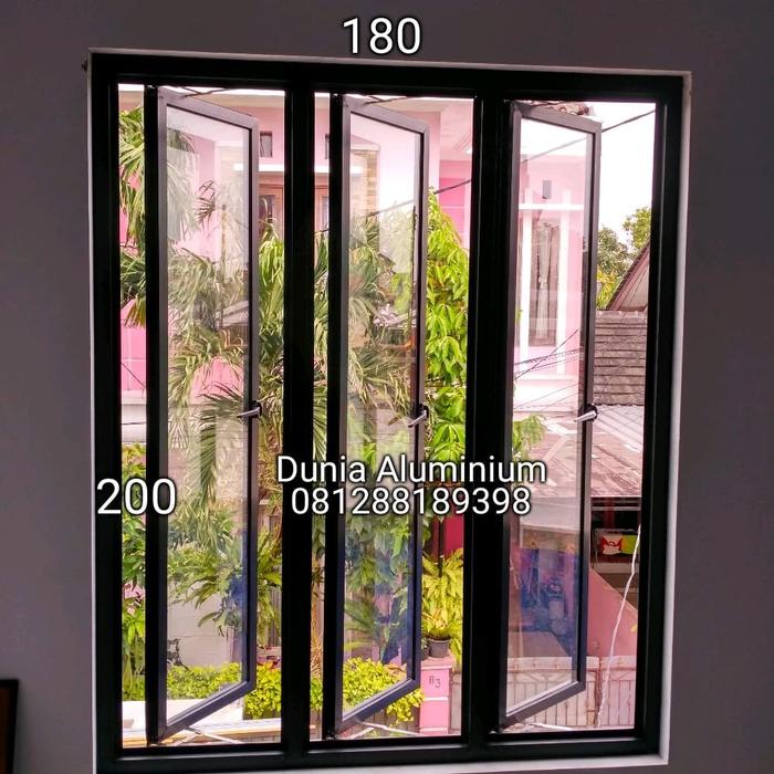 Jual Jendela Aluminium L180 X T200 3 Daun Kota Tangerang Dunia Aluminium 