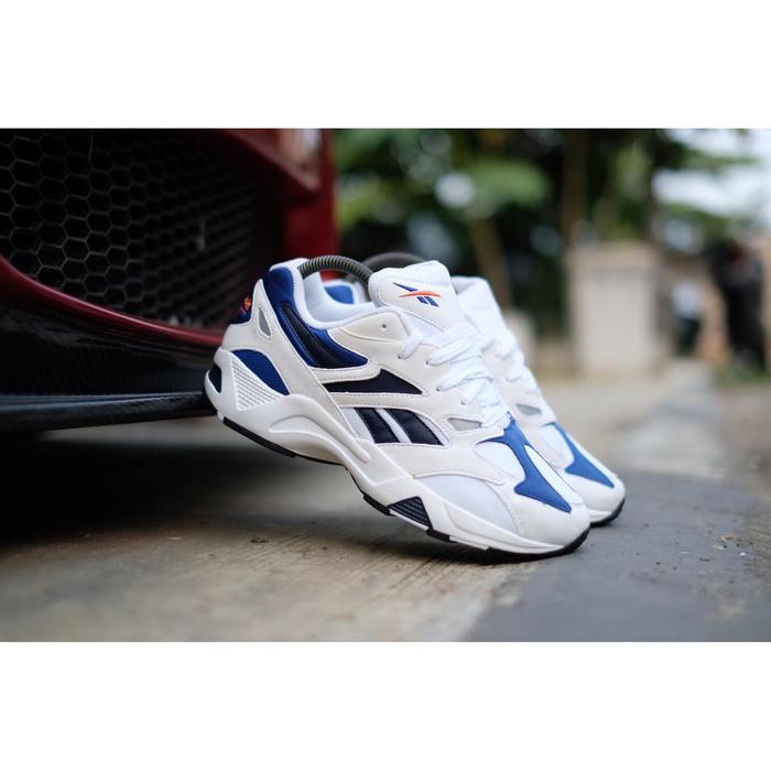 Jual Sepatu REEBOK Aztrek White Blue ORIGINAL Tangerang