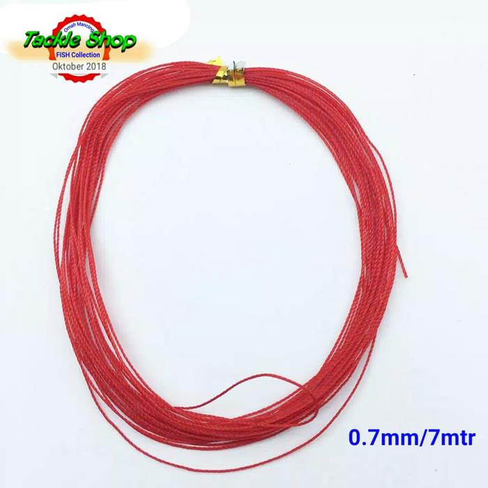 Gambar Red Fishing Line 0.7 mm Non Kevlar dari Omah Mancing undefined Tokopedia