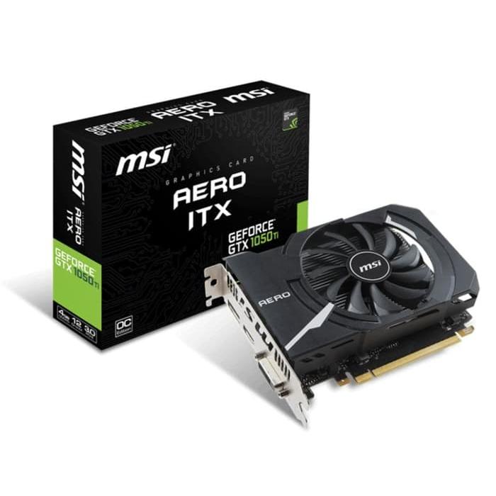 Msi Geforce Gtx 1050 Ti 4gb Ddr5 Aero Itx 4g Oc Mini Itx