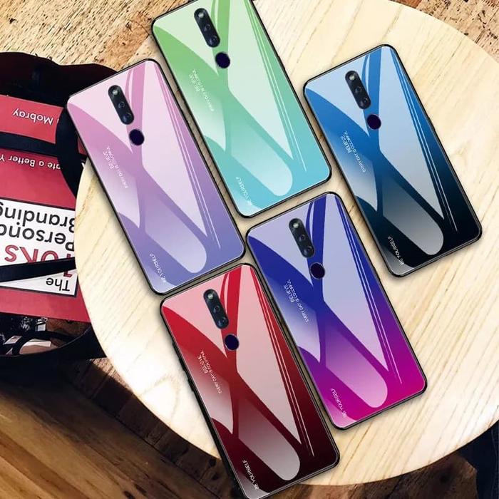 Gradient Glass Case OPPO F11 OPPOF11 PRO F11PRO Back Cover Casing G,  F11 PRO