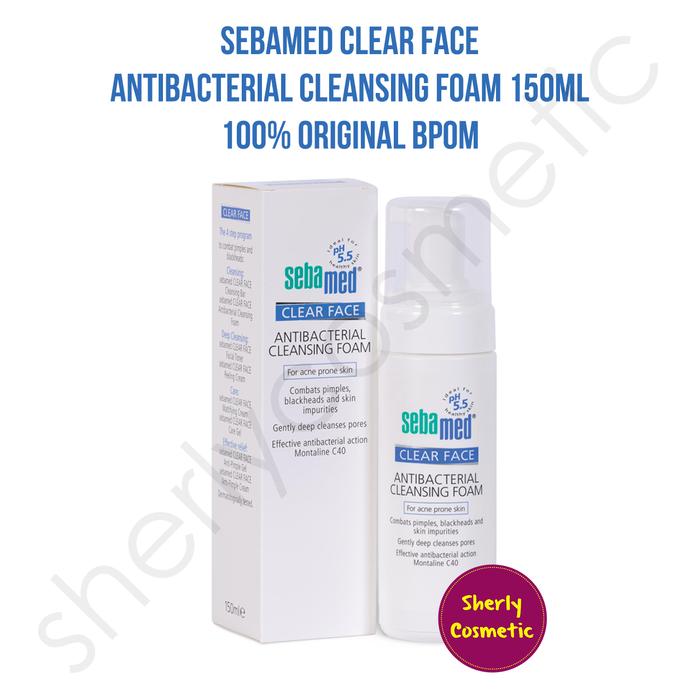 harga sebamed clear face antibacterial cleansing foam