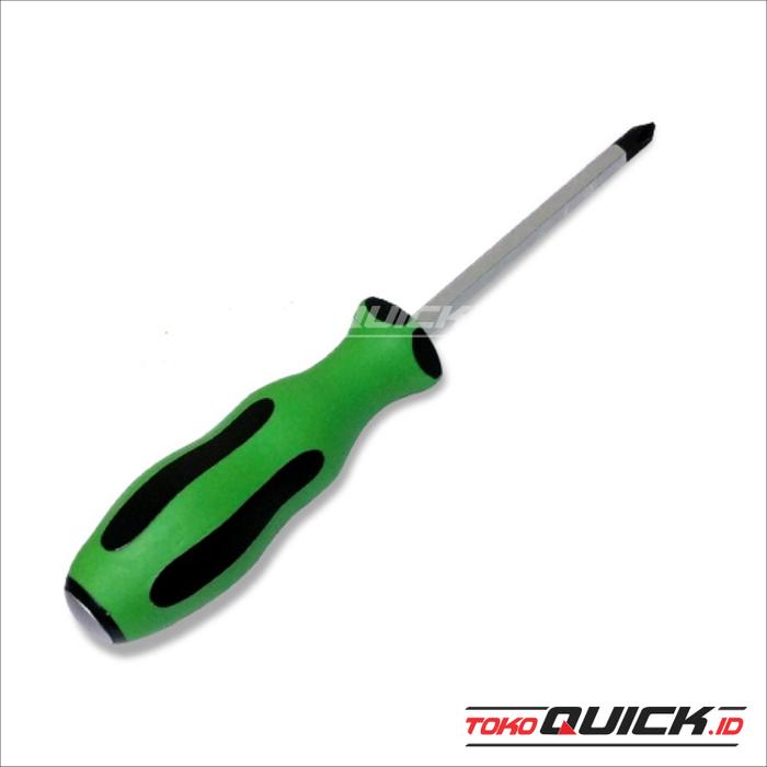 Gambar TEKIRO OBENG TPR G/THRU (PLUS) PH2 X 100 MM (6) dari TokoQuick undefined Tokopedia