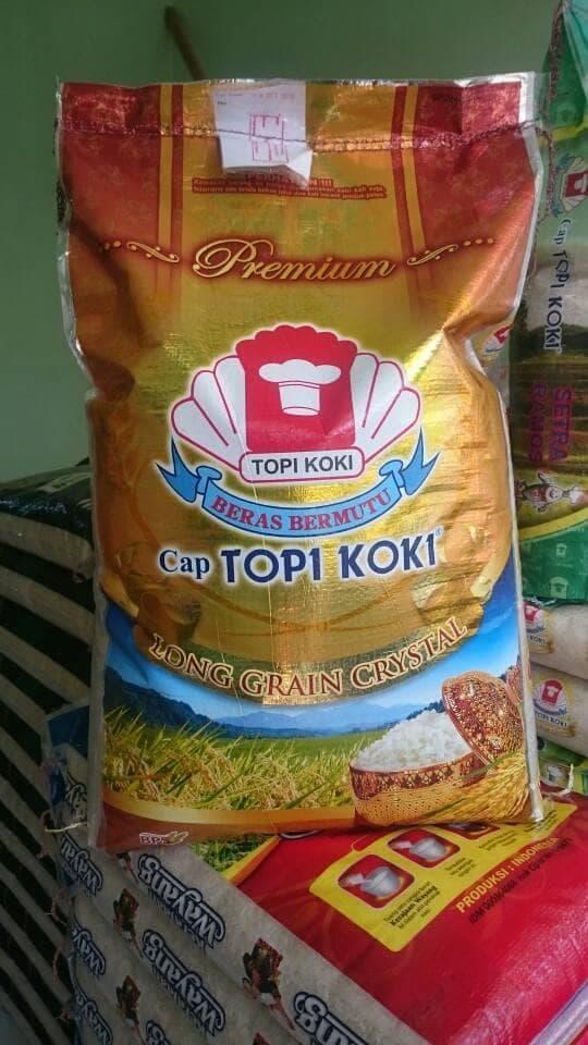 Jual New Beras Topi Koki Premium Long Grain 20kg Jakarta Pusat Yummyy11 