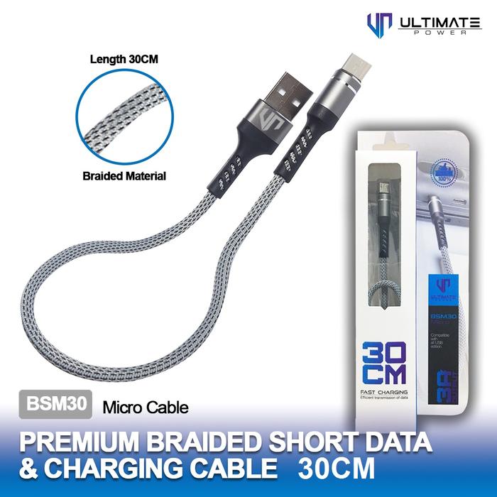 Gambar Ultimate Power Premium Braided Kabel Data an Charging Cable 30CM Micro dari pastioriginalasli undefined Tokopedia
