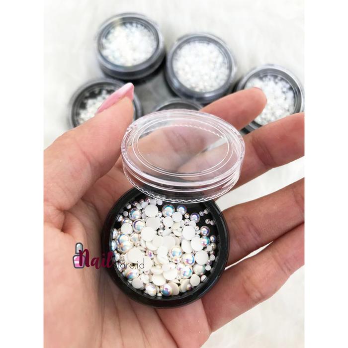 Gambar PREMIUM Nail Pearl nail art pearl AB wheel nailart mutiara kuku dari nailstore.id undefined Tokopedia