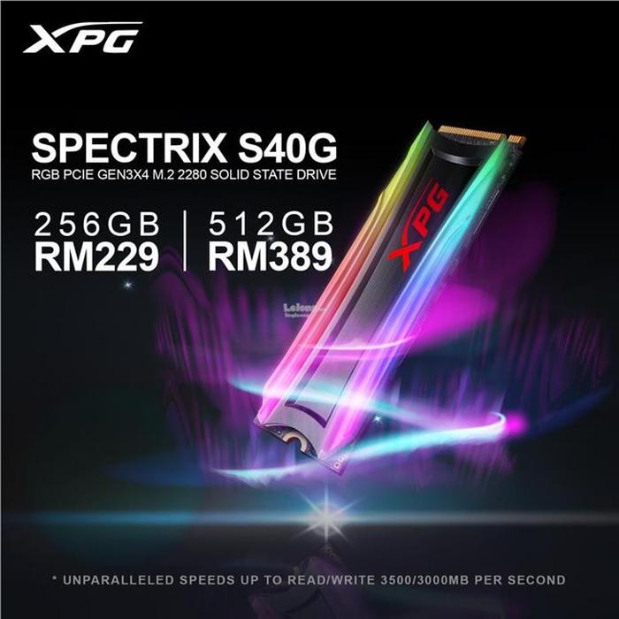 Jual Adata Ssd Rgb Xpg Spectrix S40g 256gb Pcie Gen3x4 Jakarta Pusat Distributorkomputer Tokopedia