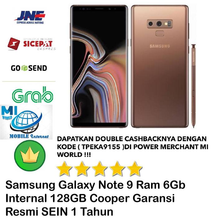 Jual Samsung Galaxy NOTE 9-6GB/128GB 6/128 GB-GARANSI RESMI SEIN