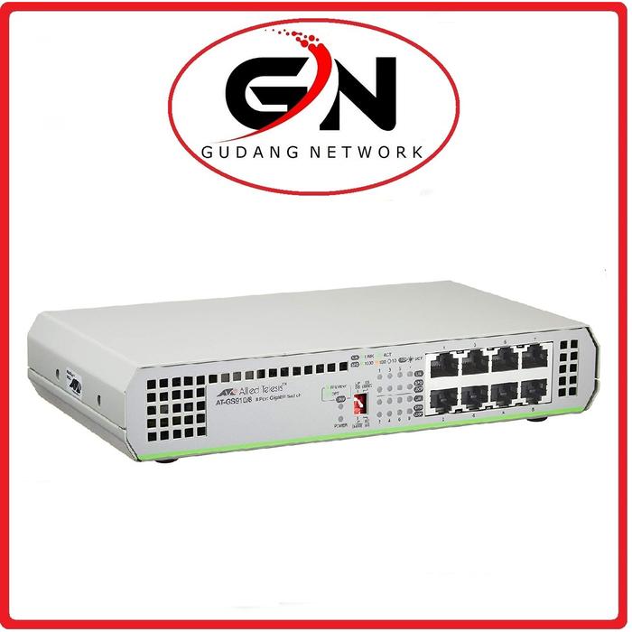 【最終値下げ】Allied Telesis AT-GS910/8 (ROHS) アライドテレシス ギガビットイーサネット・スイッチAT-GS910/8 (RoHS