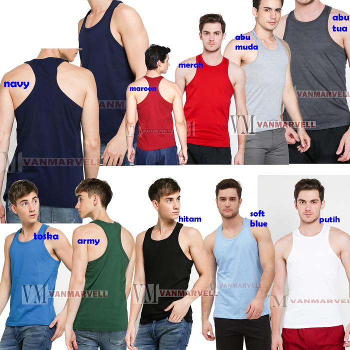 Gambar VM Singlet JUMBO BIG SIZE XXXL XXL - Kaos Polos Tangtop Dalaman - S dari VM-VANMARVELL undefined Tokopedia