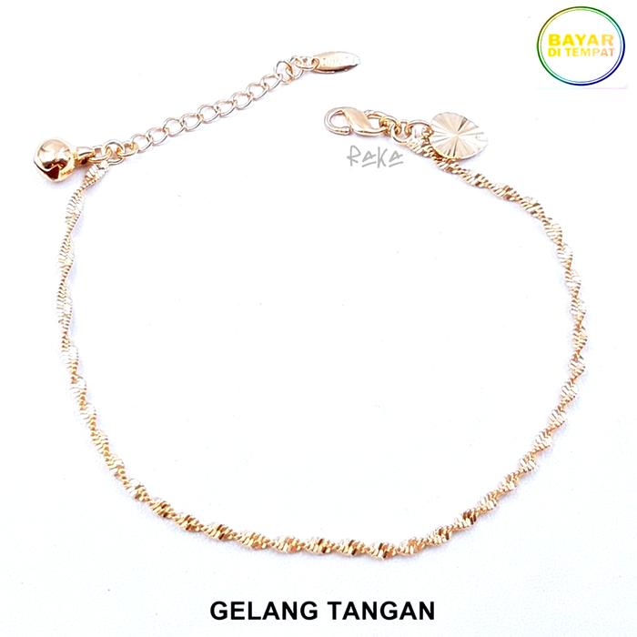 Gambar Raka Acc - Gelang Tangan Xuping Borsalino Kecil Gold Perhiasan Wanita dari Raka.id18 undefined Tokopedia