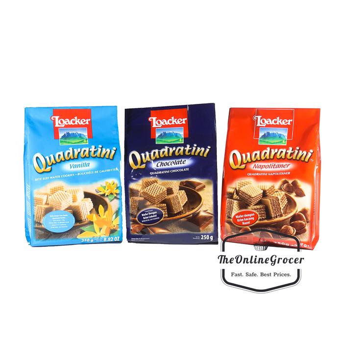 Gambar Loacker Quadratini Wafer Cookies 250gr Biskuit Wafer Loacker - Hazelnut dari TheOnlineGrocer undefined Tokopedia