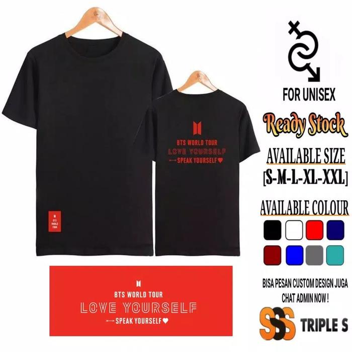 2枚 BTS WORLD TOUR LOVE YOURSELF Tシャツソウル BTS LOVE YOURSELF SPEAK YOURSELF WORLD TOUR MERCH T-SHIRT