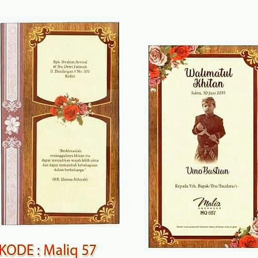 Jual Blangko Undangan Khitan Maliq 57 Kota Surabaya Souvenir88 Tokopedia