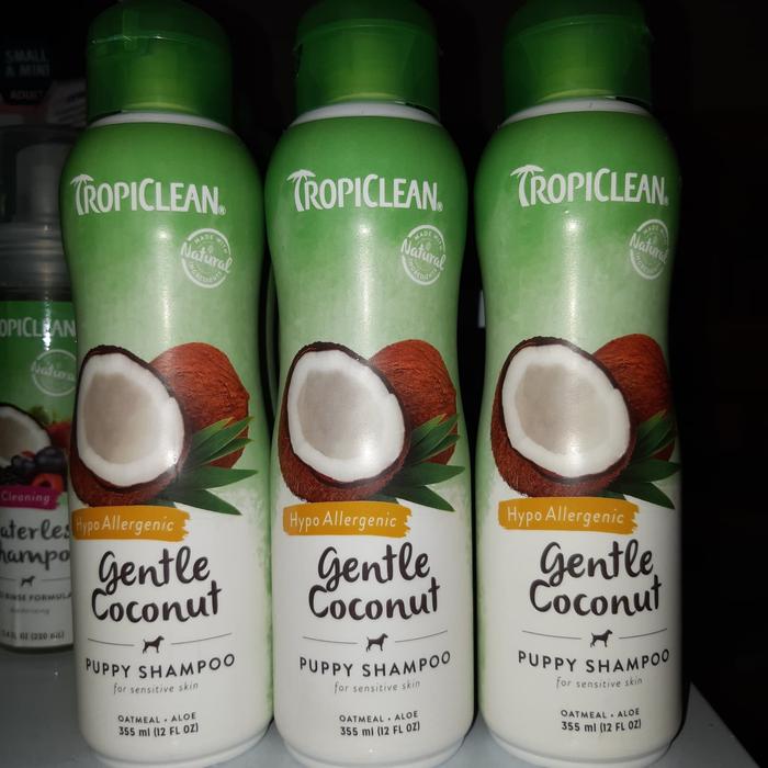 Jual Shampoo Hypoallergenic Tropiclean Coconut puppy kitten
