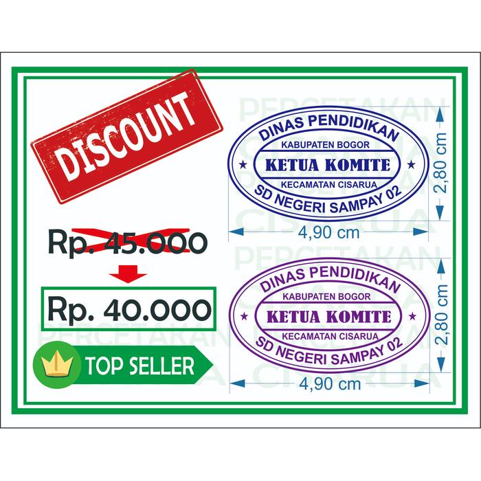 Jual Stempel Flash Warna Bentuk Oval Kab Bogor Percetakan Cisarua Tokopedia