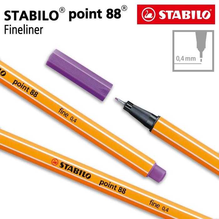 Gambar STABILO Point 88 Violet 1pcs / Fineliner / Pen Warna Ungu dari STABILO INDONESIA undefined Tokopedia