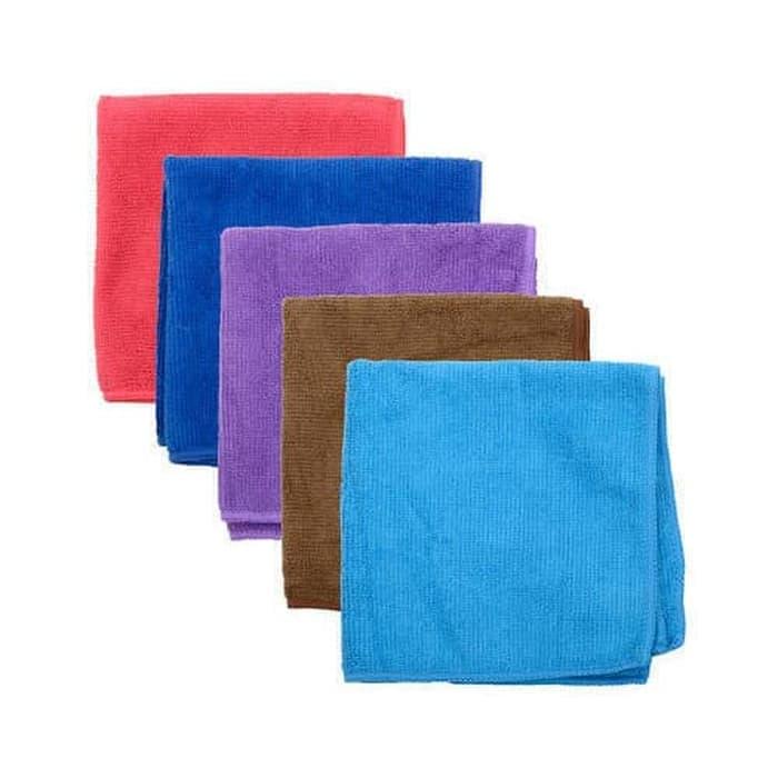 Gambar kain lap biru serat micro fiber serbaguna 30 x 30cm microfiber cloth dari MITRA ANUGERAH SURABAYA undefined Tokopedia