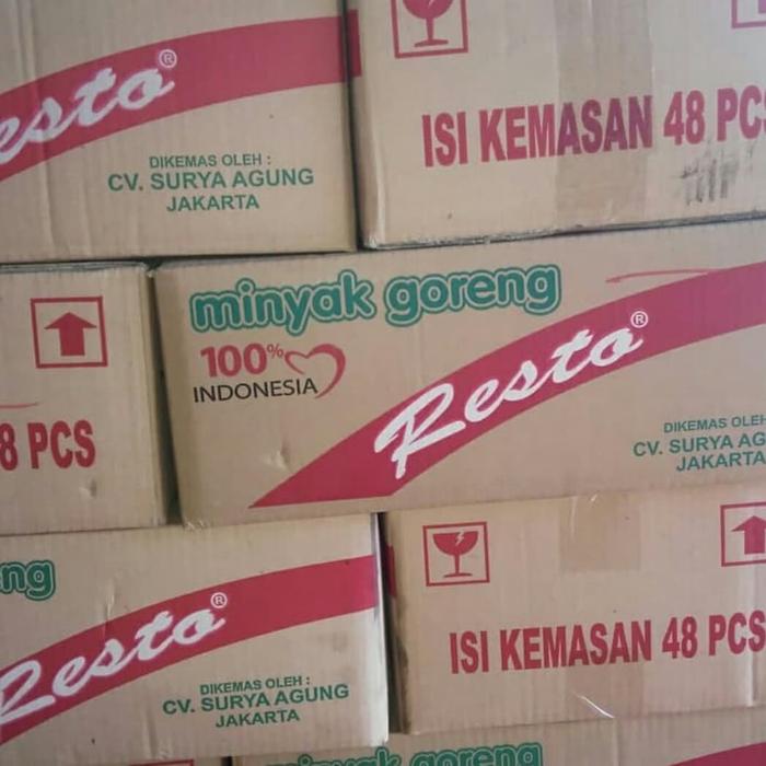 Gambar KHUSUS GRAB/GOJEK MINYAK GORENG RESTO 180ML / DUS (48 PCS) dari Katsimart undefined Tokopedia