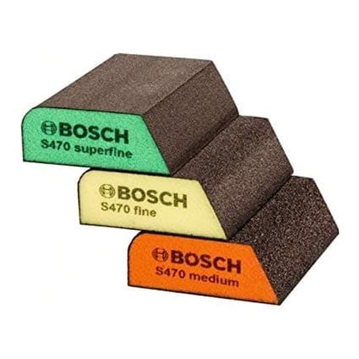 Gambar Bosch 3-Piece Abrasive Sponge Set (Best for profile) dari Drill&Co undefined Tokopedia