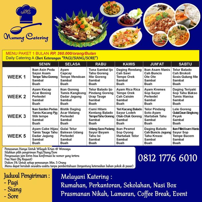 Jual Catering Harian Bulanan A Makan Pagi Atau Siang Kab Sidoarjo Afy Undangan Souvenir Tokopedia