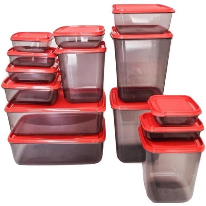 Gambar Toples Plastik Calista Otaru Sealware 7G 14Pcs Smoke - Merah dari Pusat Grosir Sidoarjo undefined Tokopedia