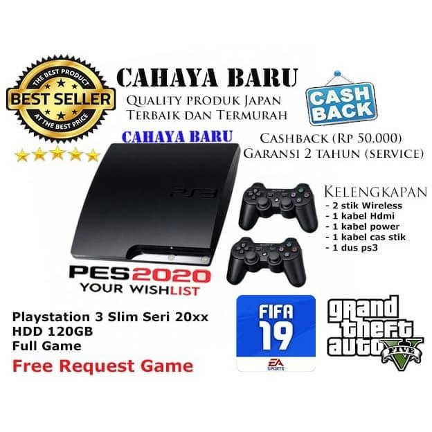 Gambar sony ps3 slim cfw 4.82 120gb - Hitam dari cahaya playstation undefined Tokopedia