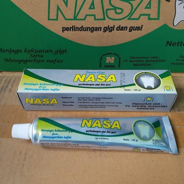 Gambar PASTA GIGI NASA Pemutih Gigi Penghilang Karang Odol Herbal 120 gram dari Beli Aja ID undefined Tokopedia