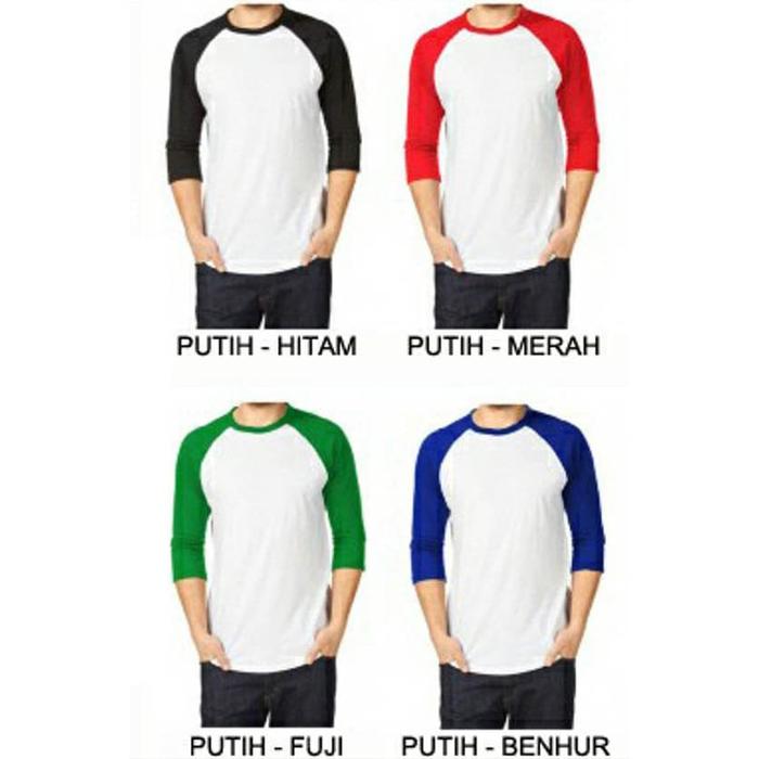 Gambar Order Kaos Raglan Dewasa Size S-XXL (dengan desain, free custom nama) dari Kaos Seri undefined Tokopedia