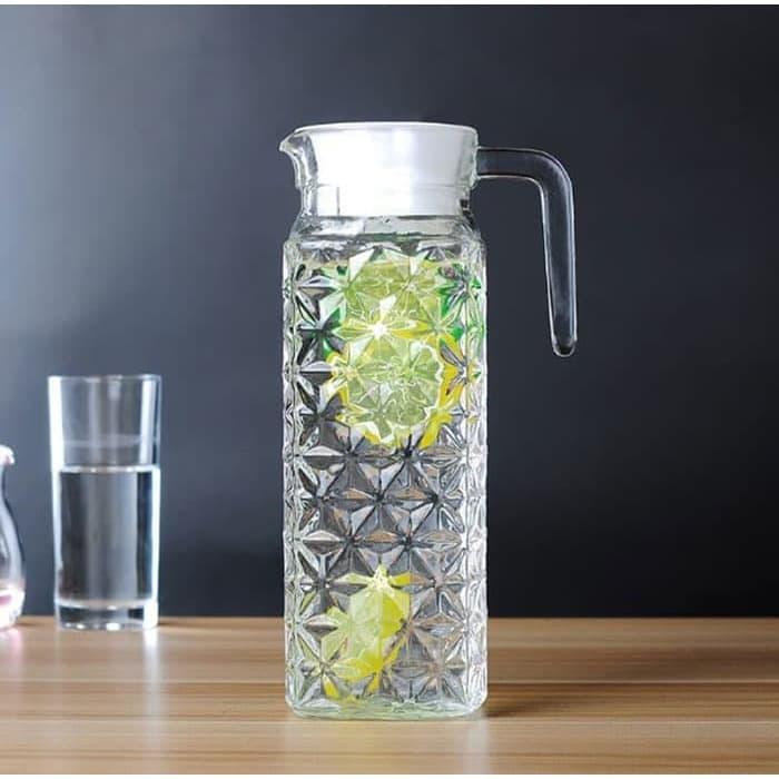 Gambar Teko Tempat Botol Air Minum Akrilik Hotel Motif Spiral Acrylic Pitcher dari JE Living Store undefined Tokopedia