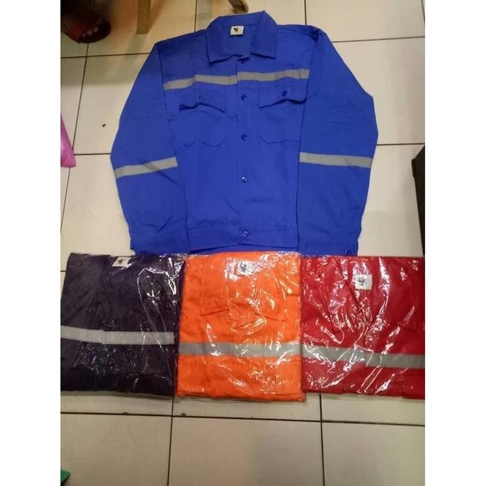 Gambar Baju Seragam Kerja Safety Bahan Japan Drill dari PD Abadi Saftindo undefined Tokopedia