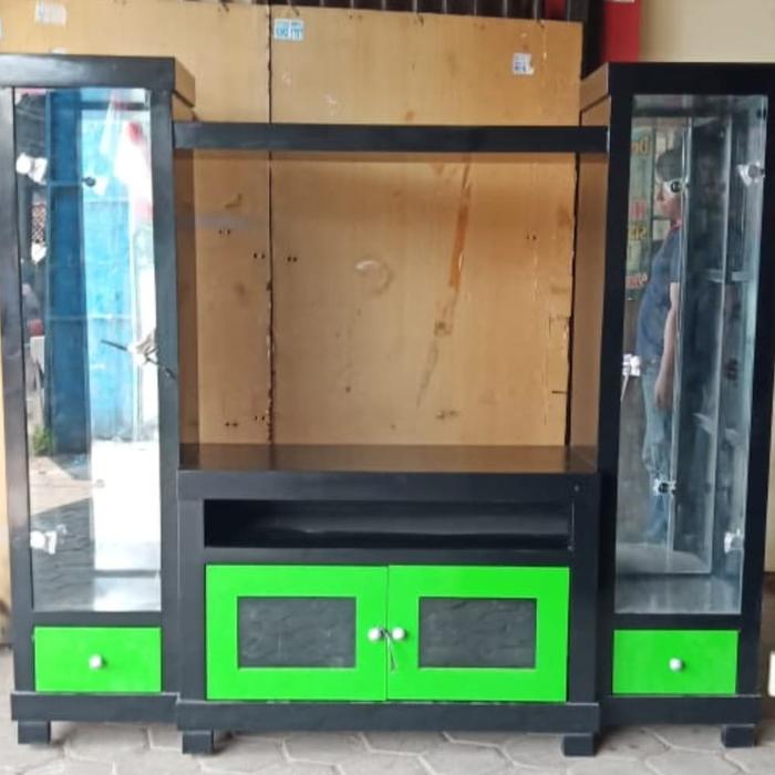 Gambar lemari kaca - Hijau dari Mentari Furniture undefined Tokopedia