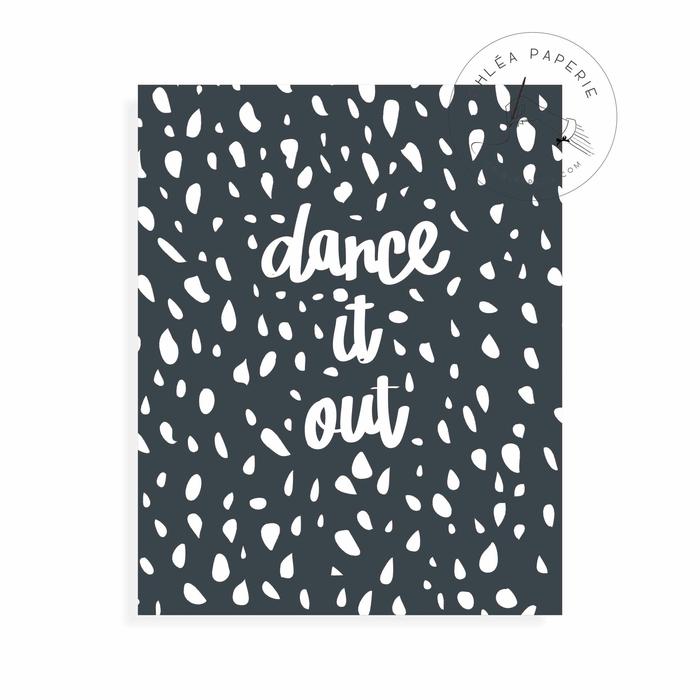 Gambar Art Print / Dance It Out Pebbles / Hiasan Dinding / Wall Art dari Chlea Paperie undefined Tokopedia