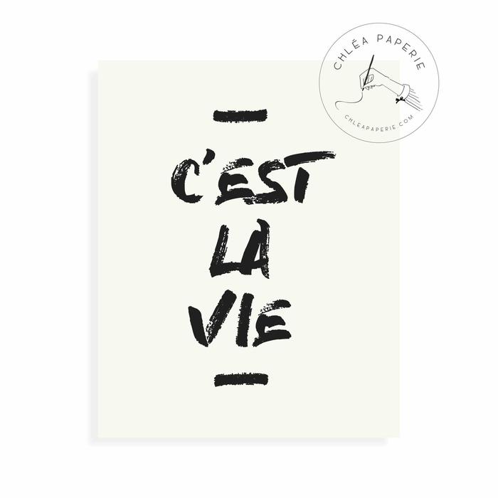Gambar Art Print / C'est La Vie / Hiasan Dinding / Wall Art dari Chlea Paperie undefined Tokopedia