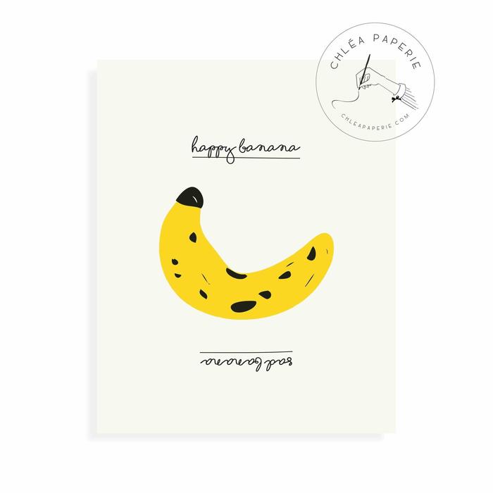 Gambar Art Print / Happy Banana Sad Banana / Hiasan Dinding / Wall Art dari Chlea Paperie undefined Tokopedia