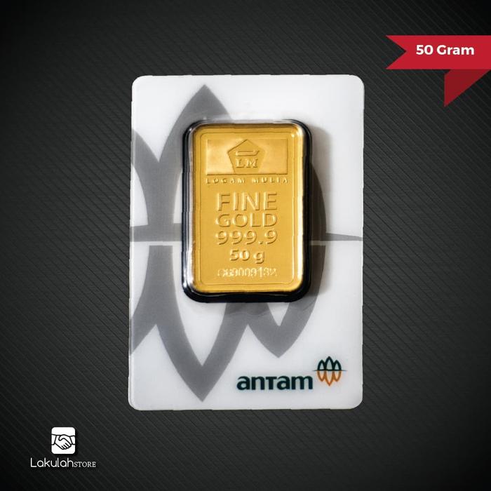 Gambar Logam Mulia LM Antam 50 Gram dari Lakulahstore undefined Tokopedia