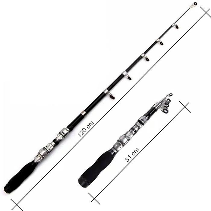 Gambar Joran Pancing Mini Portable 120cm / Pancingan Mini Portable 1.2m dari Kiosduaribu24 undefined Tokopedia
