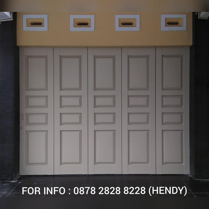 Gambar DP Pintu Garasi Besi Powder Coating 5 Daun Pintu + Komponen dari CHAVALI Collection undefined Tokopedia