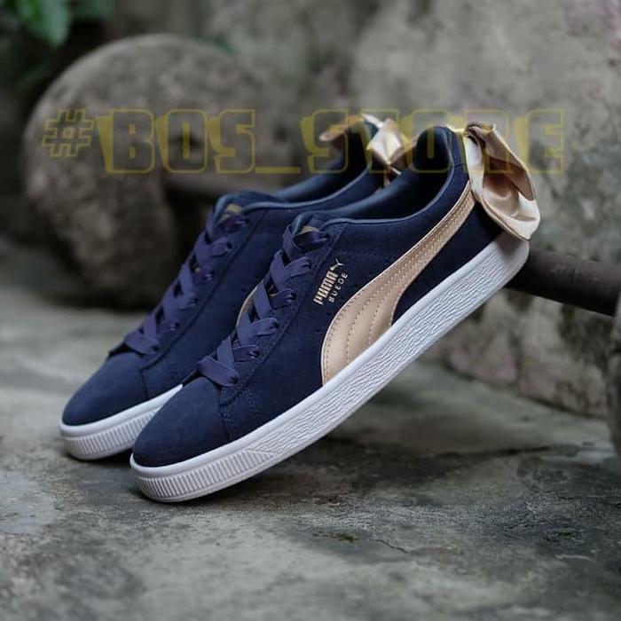 navy suede puma