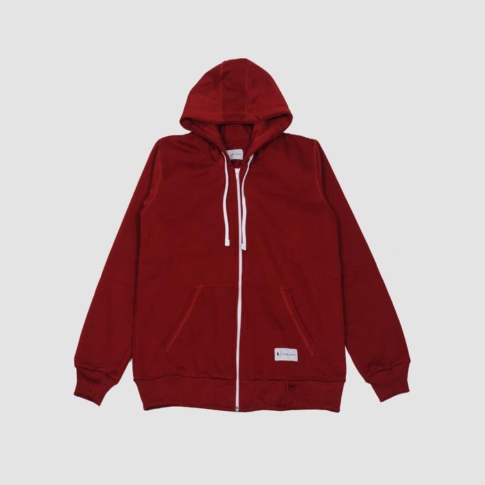 Jual JAKET HOODIE WARNA MAROON - S - Kota Bandung - Hoodie Addict |  Tokopedia