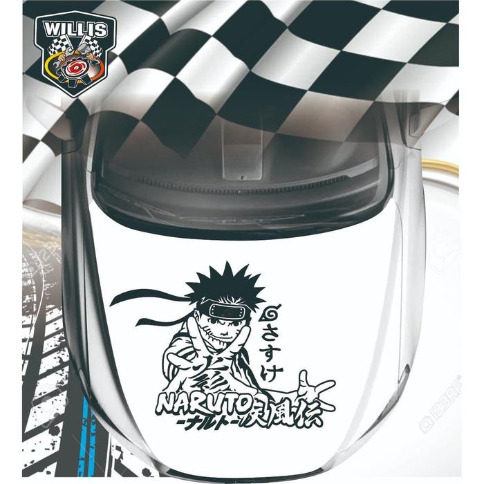 Gambar Stiker Sticker Cutting Mobil Naruto Kap Mesin 012 dari willis 26 undefined Tokopedia