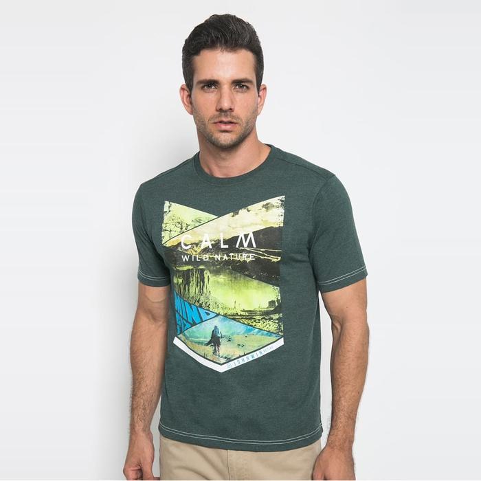 Gambar Slim Fit - Kaos Casual Active - Calm Wild Nature - Hijau - M dari Johnwin undefined Tokopedia