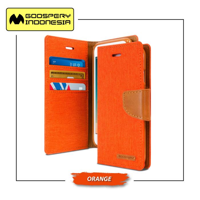 Gambar GOOSPERY iPhone 7 Canvas Diary Case - Orange dari Goospery Indonesia undefined Tokopedia