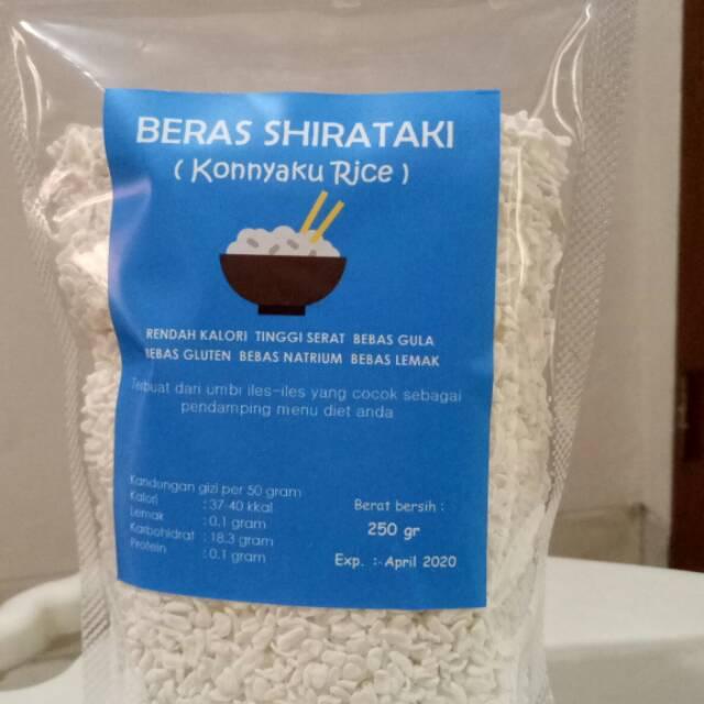 Jual Beras Shirataki Konyaku Rice Repack 250 Gram Jakarta Pusat Nadata26 