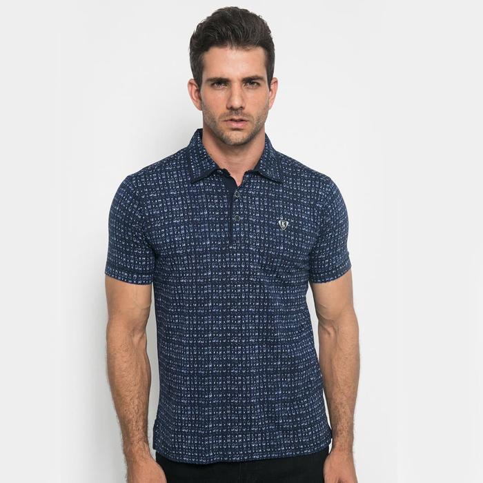 Gambar Slim Fit - Kaos Fashion - Full Corak - Navy - M dari LGSgeneration undefined Tokopedia