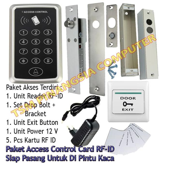 Jual Access Control - Akses Door - RFID Paket Murah Untuk Pintu Kaca ...